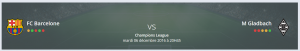 Quel est votre Pronostic Barcelone — M Gladbach Ligue des Champions ?