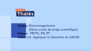 le théorème de Gauss (cours prépa scientifique)